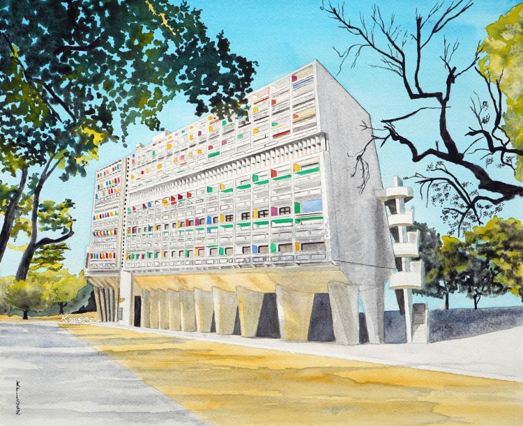 01.La Cité Radieuse. Le Corbusier R
